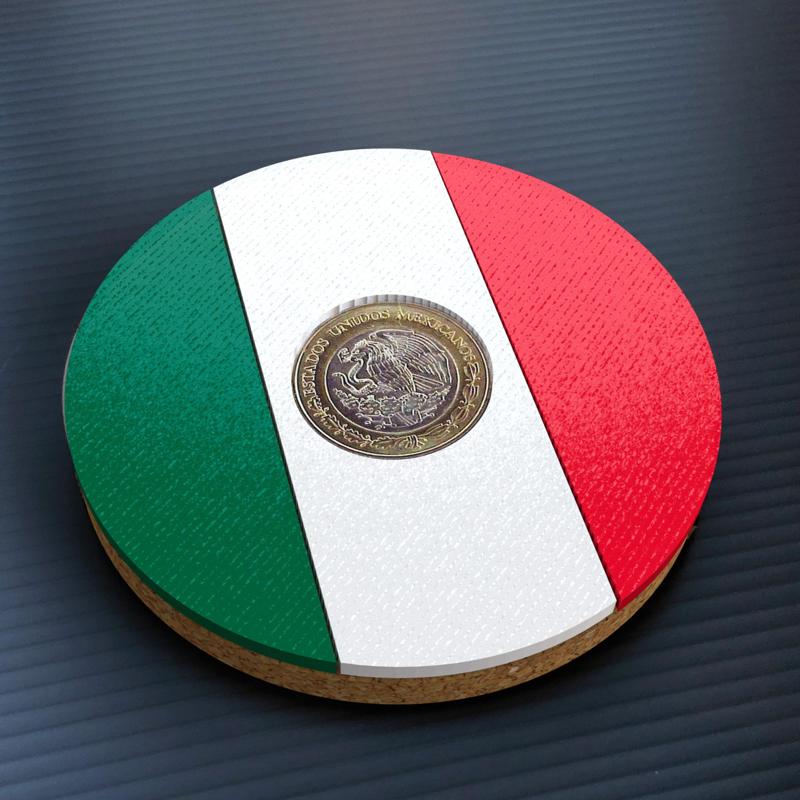 Mexico - Flag Beer Coaster
