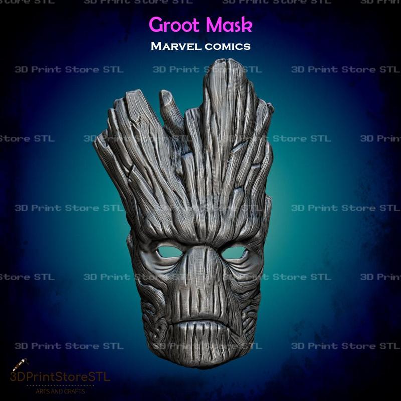 Groot Mask - Fan Art for cosplay 3D print model