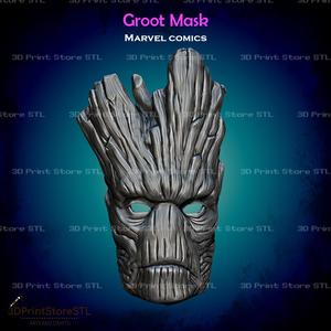 Groot Mask - Fan Art for cosplay 3D print model