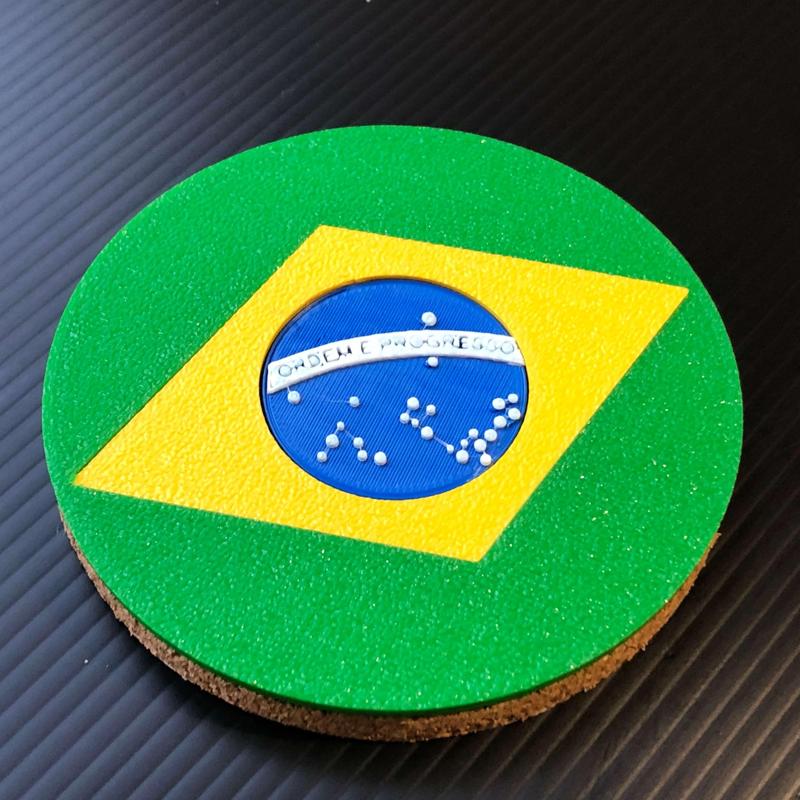 Brazil - Flag Beer Coaster