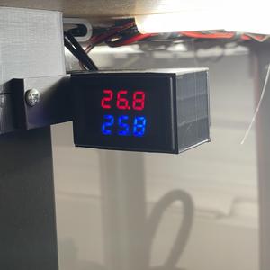 HELYZQ Dual Display Digital Thermometer Swivel Enclosure