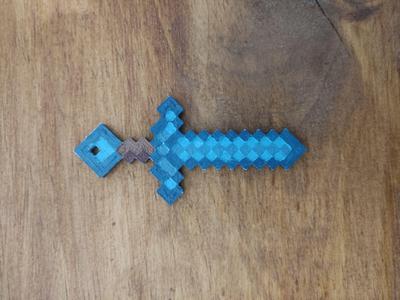 Minecraft sword - keychain