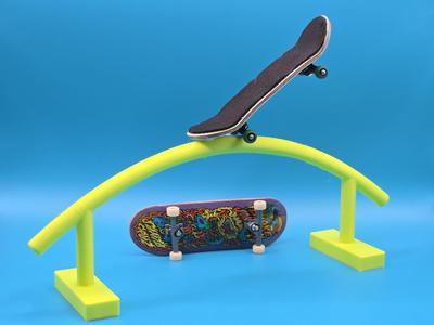Fingerboard Skate Curved Grind Rail
