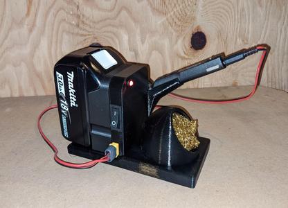Makita 18v TS100 Soldering Iron Stand with Tip Cleaner pot