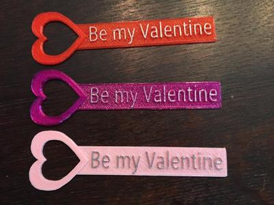 Be My Valentine Bookmark