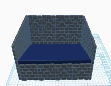 Holding container ( with incline)