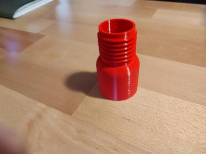 Adaptor for 1 3/4 inch wand handle to 1 7/8 inch shop vacuum hose.-FreeCAD