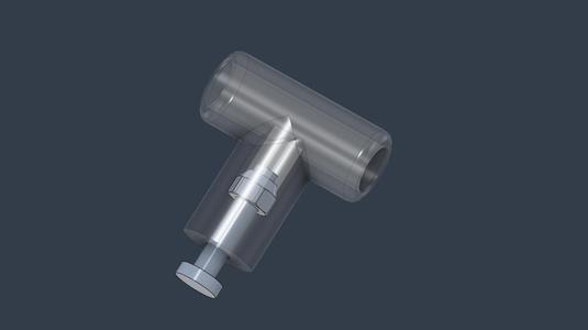 Handle for 8mm aluminium rod