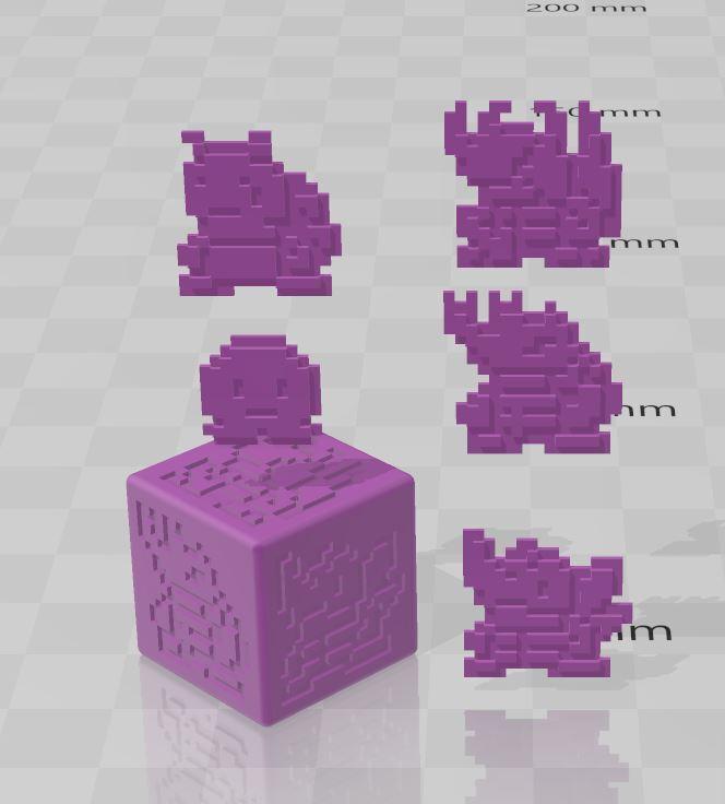 Digimon, dice, tentomon, kabuterimon, megakabuterimon, herculeskabuterimon,  bitmaps, pixel art dice