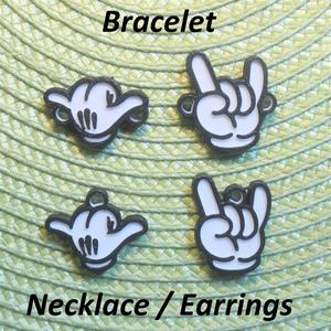 4 Hand Necklaces, Bracelets, Earrings, Jewelry