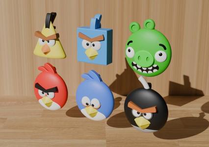 Angry Birds Keychains - Angry Birds Keychains