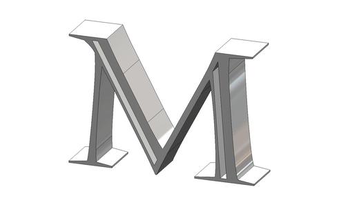 M Castellar Face Font Letter