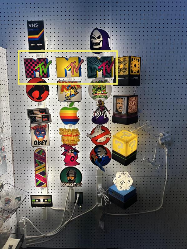 3 MTV Retro Night Lights (Bambu only)