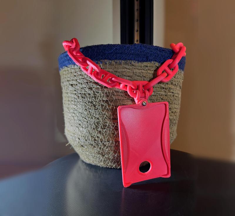 Badass badge necklace