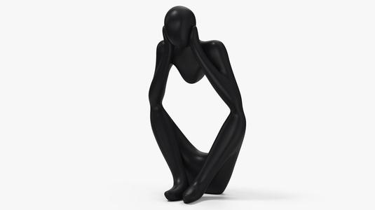 Nordic Art Abstract Thinker Statue Modern European Style