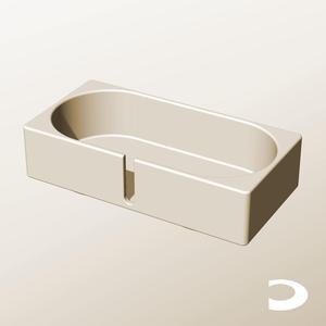 CX96-50-SB Slotted Modular Stacking Storage Boxes Bins | Printable Objects - Infinite Containers | stl file for 3d printing