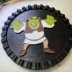 Ogre character for Checkers and a magnet