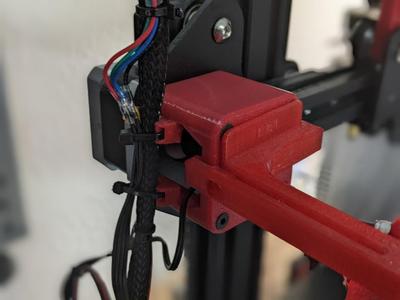 Ender 3 Direct Drive X-Gantry Cover with cable tie slots