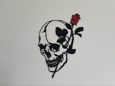 Skull And Rose