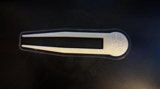 Snowflake hair fork
