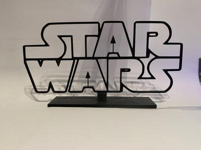 Star Wars 3D letter art