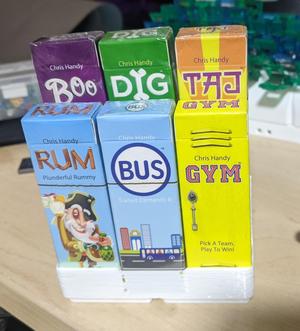 Pack o Game 6x Holder. Gridfinity 1x2