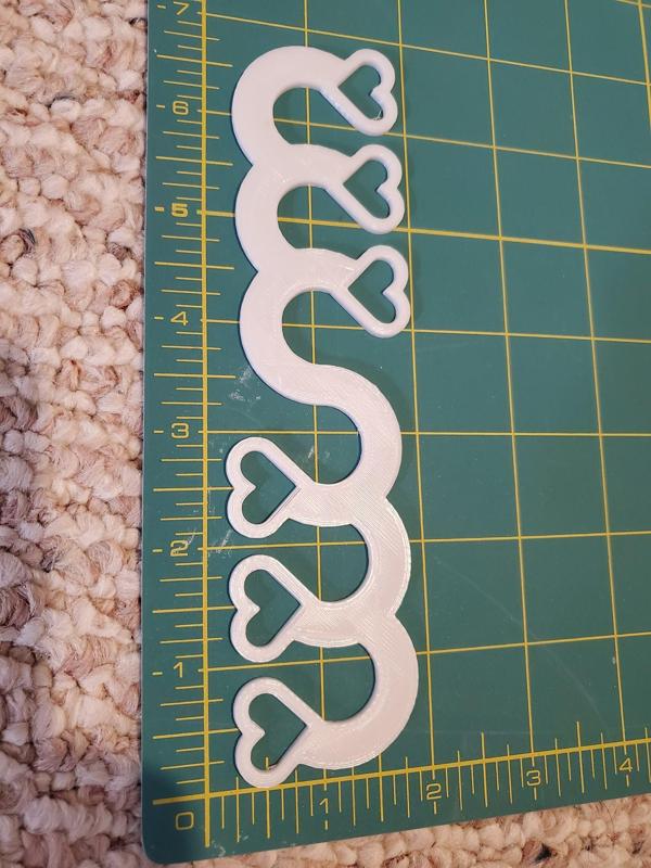 Triple Heart Squiggly Surgical Mask Ear Saver Relief