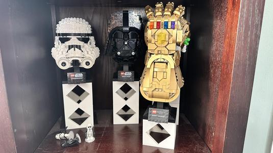 Lego Stand 10X10 for Lego helmets and larger models