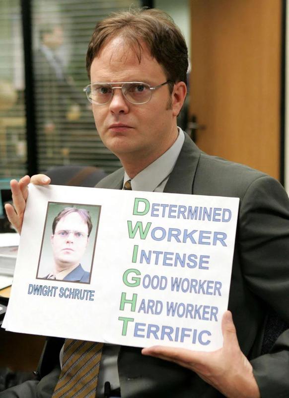 Almost 2nd Place to Dwight Schrute