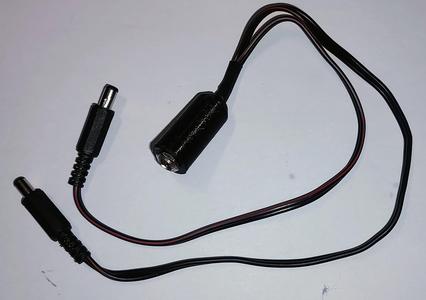 Coaxial power connector splitter case