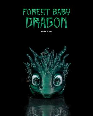 Forest Baby Dragon Keychain