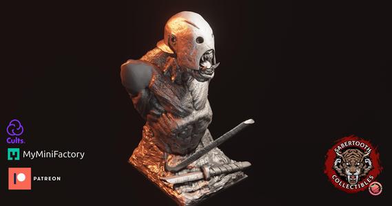 Orc Berserker Bust