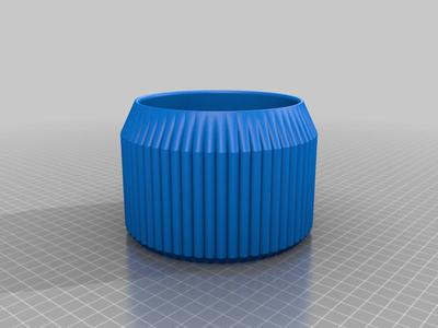 Striped Pot with Hole