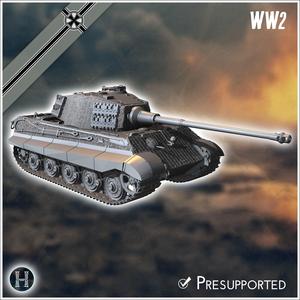 Panzer VI Tiger II (Henschel) - Königstiger King Tiger Germany Eastern Western Front Normandy Stalingrad Berlin Bulge WWII