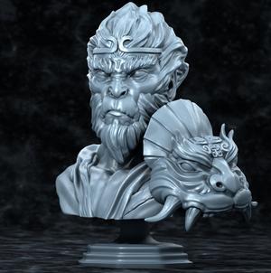 Sun Wukong, the monkey king bust v2