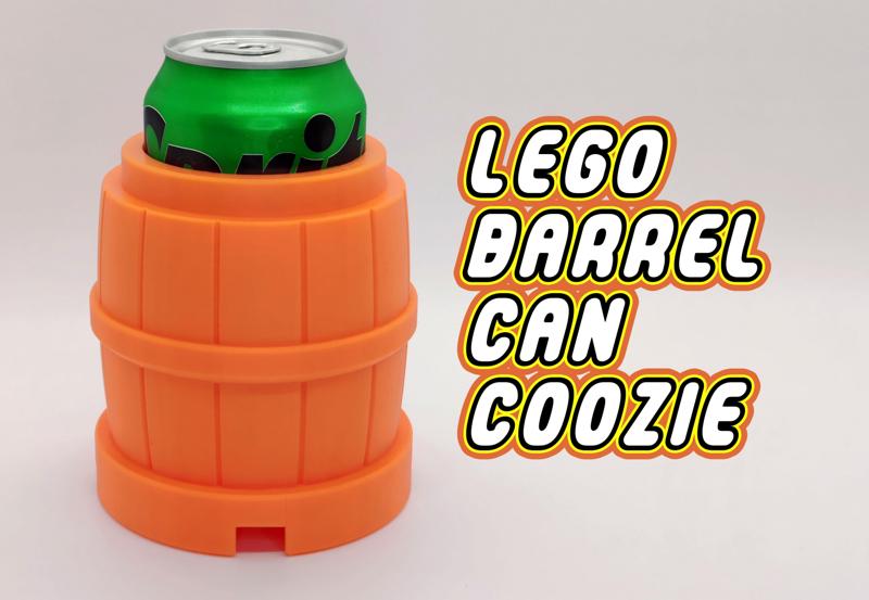 LEGO Barrel Can Coozie