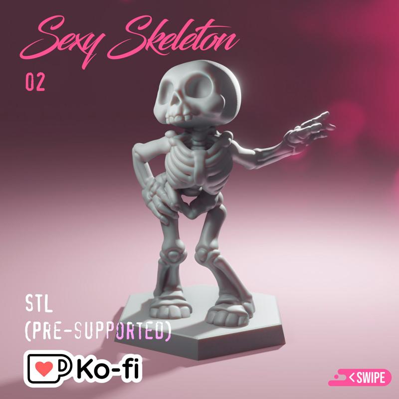 Sexy skeleton 02 - presupported kawaii rpg