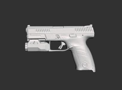 Cz P10 C Inforce Wild Real Size Scan 3d Gun Mold