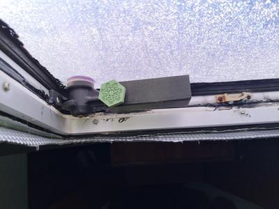 Hatch Window Block with Screw