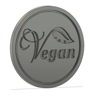 Vegan coaster round