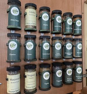Spice Rack Customizable for Penzey’s Jars