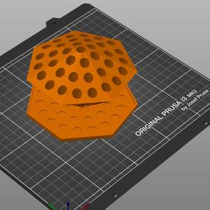 Heptagon Paint Brush Holder