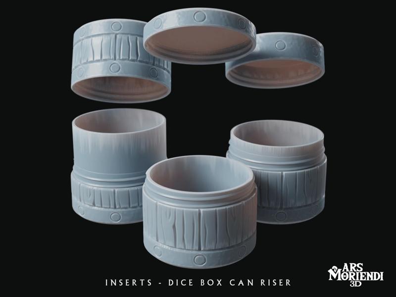 Mythic Mug Insert - Dice Box Can Riser - Wooden