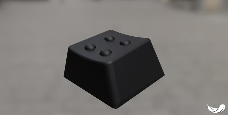 braille letter x - Cherry MX Keycap