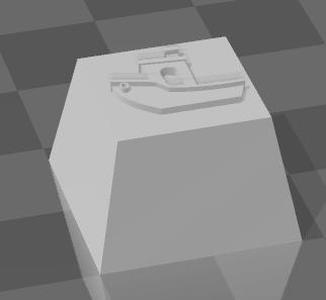 keycap 2d benchy