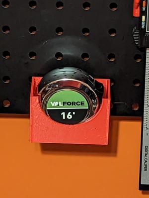 Pegboard Tape Measure Holder