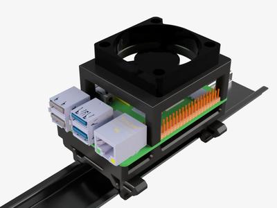 DIN Rail Raspberry PI 3/4 Holder