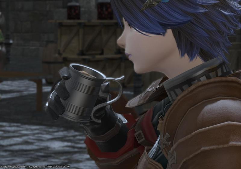 FFXIV High Quality Eorzean Mug: Final Fantasy XIV pewter mug which you use when eating soup.