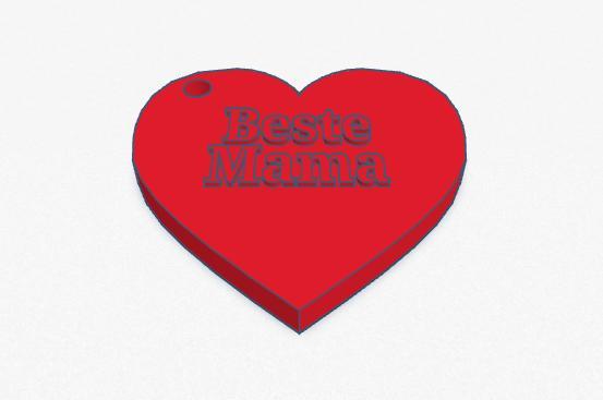 Schlüsselanhänger Beste Mama