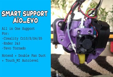 Smart Support Hotend AiO (CR10 (S,PRO),Tornado,Ender...)
